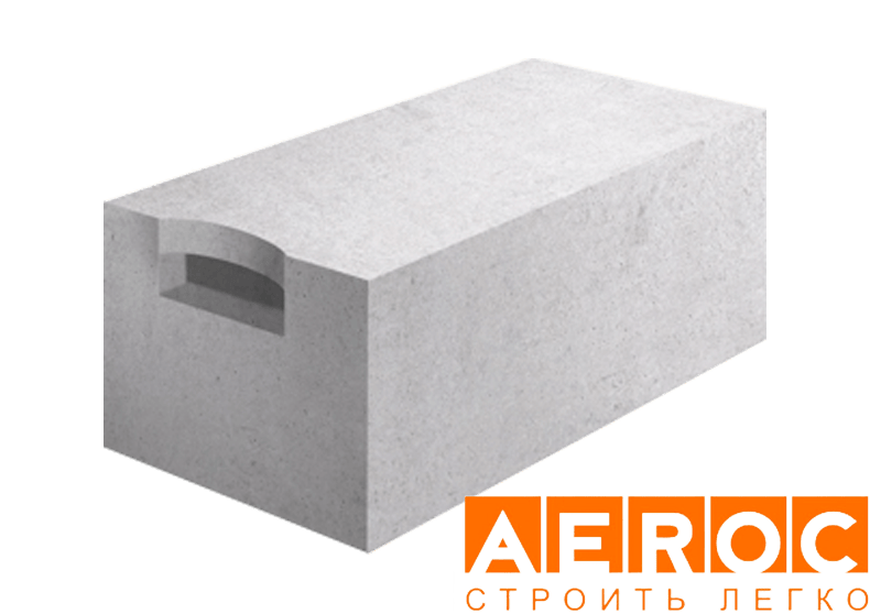 Газобетон Aeroc D400 625х250х250 мм фото 0